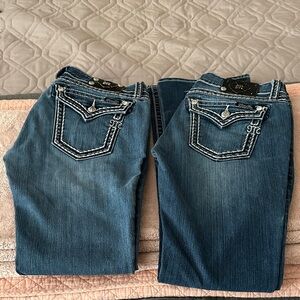 Miss Me Women's Dark Blue Boot Cut & Skinny Jeans